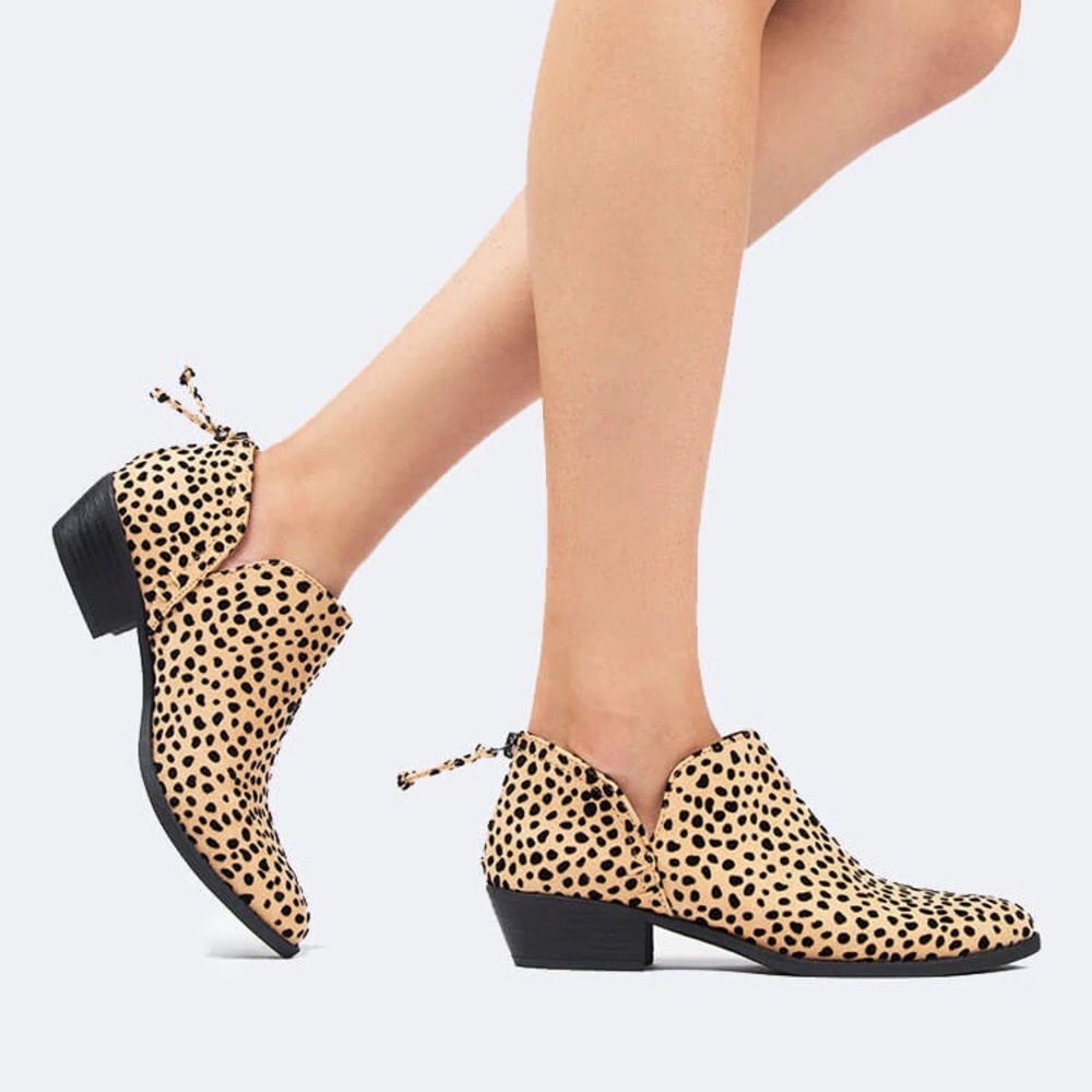 Leopard Print Ankle Boots